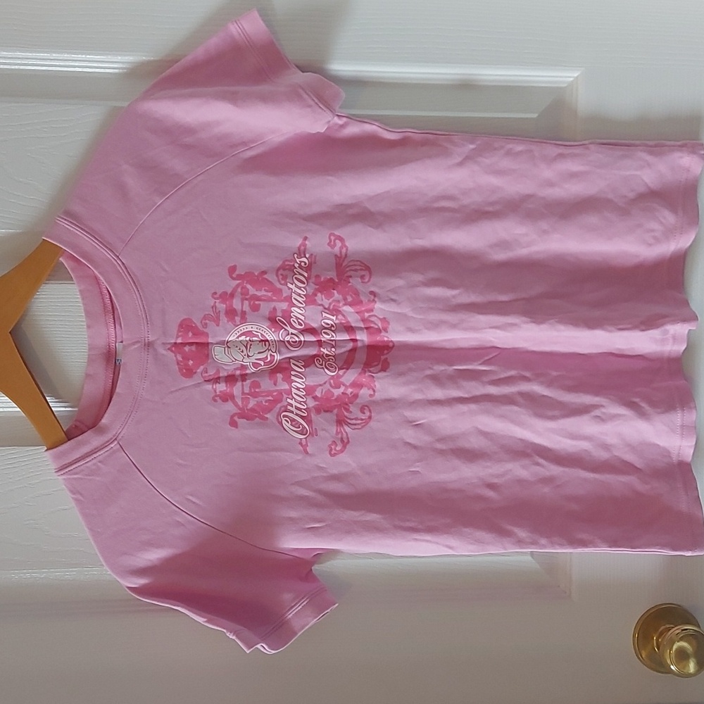 Pink Ottawa Senators T-shirt